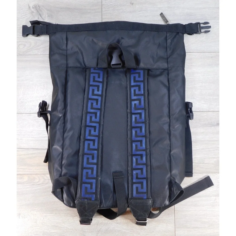 Versace Parfums Women's Black Backpack Travel Casual Roll Top Bag Pre-Owned